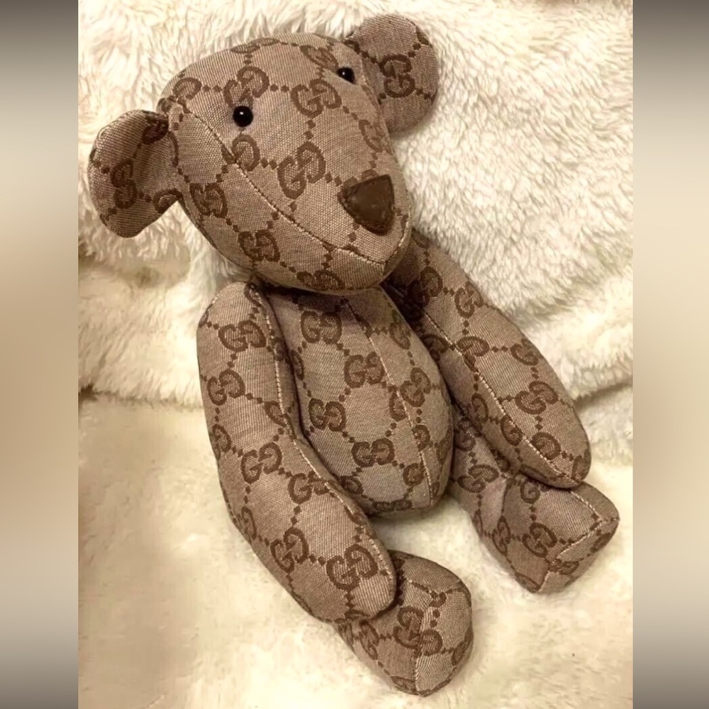 Gucci monogram stuffed animal